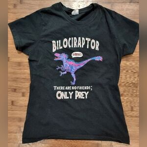 Bilociraptor short sleeve black shirt